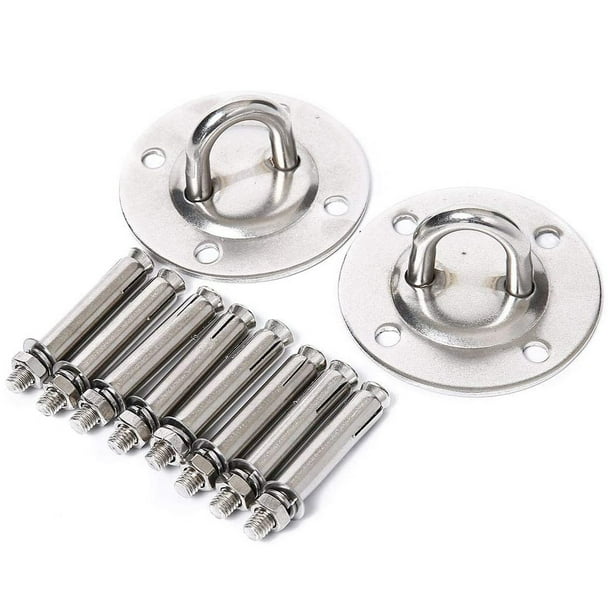 Color : Combination D Durable Stainless Steel Hammock Mount Base Suspension Ceiling Hooks Trapeze Swing Gym Hangers for Hammock Yoga Hanging Chair Multipurpose Hook Color : Combination D Durable Stainless Steel Hammock Mount Base Suspension Ceiling Hooks Trapeze Swing Gym Hangers for Hammock Yoga Hanging Chair Multipurpose Hook
